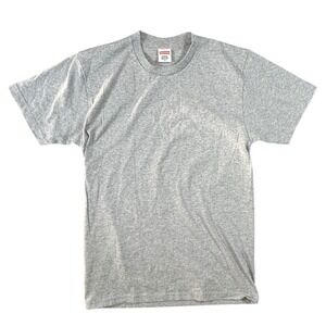 Supreme Blank T-Shirt Mens M Heather Grey Short Sleeve Crew Neck Made in USA
